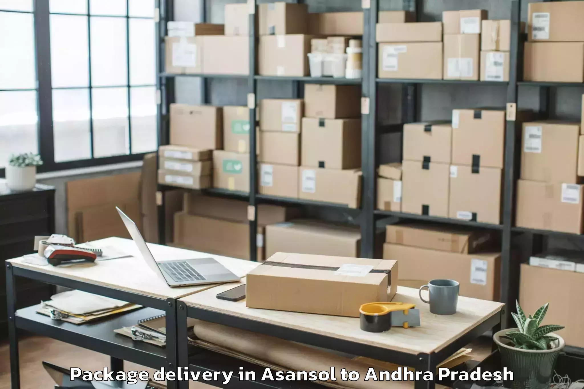 Asansol to Jangareddygudem Package Delivery Booking